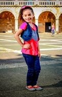 posing young lady