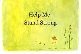 strong prayers on a green background