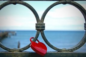 Castle Heart Padlock