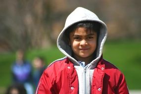 portrait of a smiling young boy