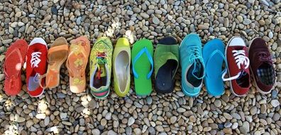 Shoes Rainbow Lgbt Red Orange