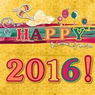 bright banner happy 2016