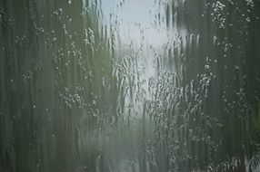 raindrops on glass close up