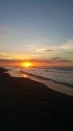 scenic Sunset on beach, malaysia
