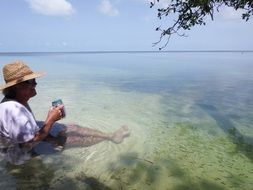 Relax on a tropical Caribbean beach