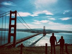 panorama of the golden gate bridge in san francisco