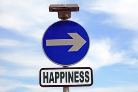 Arrow happiness sign drawing
