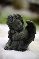 dark figure of guardian angel