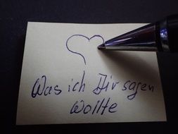 write with pen on white sheet
