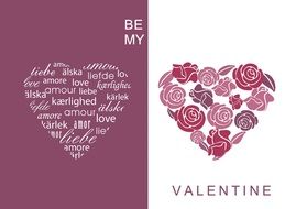 be my valentine card drwing