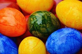 colorful easter eggs as a symbol of the holiday