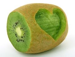 heart on kiwi