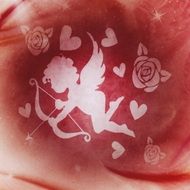 cupid with bow drawing