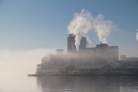 smoke factory near bay stavanger norway