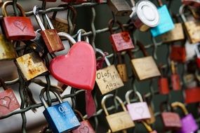 love padlocks as a symbol of eternal love