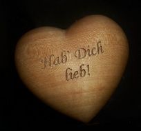 heart shape with an inscription to the day of saint valentine