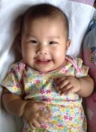 happy asian child