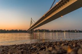 freedom bridge over the danube