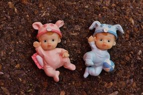 small toys as a symbol of the birth of a child