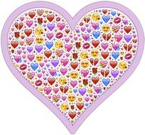 bright heart as a holiday decoration