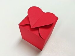 red box with a heart on top