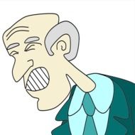 Elder Pain Sick drawing