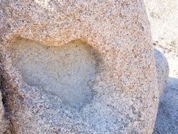 Heart in Stone Rock