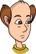 Bald Man Caricature drawing