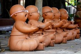 laugh Buddha Stone Figures