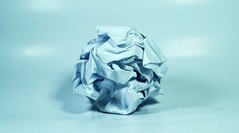 crumpled piece paper