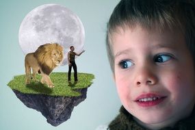 Fantasy of child clipart