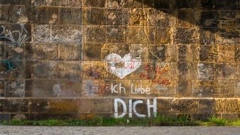 Graffiti ich liebe dich