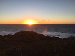 sunset on the beach in san diego