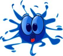 painted surprised blot