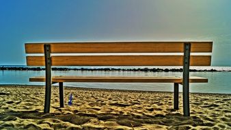 bench on the beach