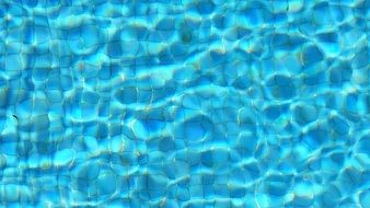 blue water in the pool, background