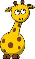 graphic image of a baby giraffe