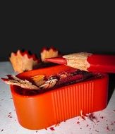 red Pencil, sharpener and Scraps