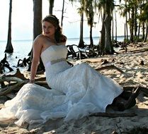 Female in a wedding dress