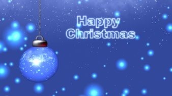 blue christmas banner