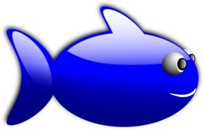 Fish Blue drawing