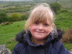 Young smiling cheerful girl