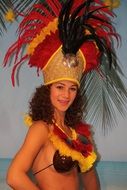 Smiling Happy carnaval Girl