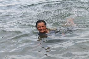 Grandmother Old To Swim