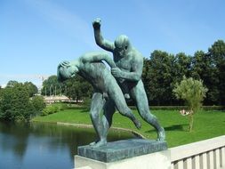statue in frognerpark in Oslo