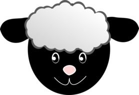 Sheep from cartoon clipart