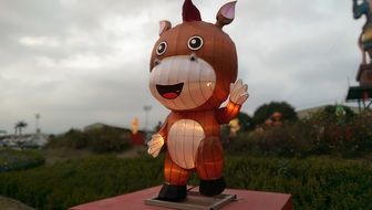 the figure of the animal at the lantern festival