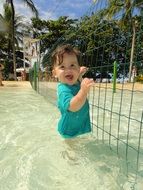 Baby in a pool