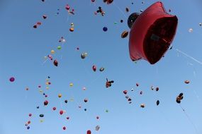colorful balloons in the sky