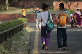 Young Couple Walking